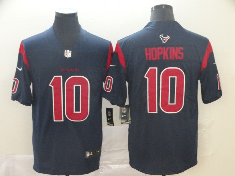 Men Houston Texans #10 Hopkins Blue Nike Vapor Untouchable Limited Player NFL Jerseys